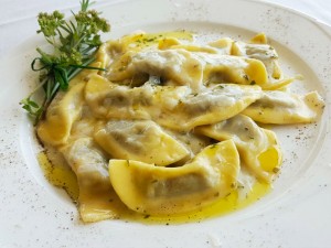 Casoncelli alla Bergamasca plato tipico de B&eacute;rgamo