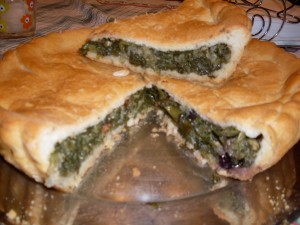 Pizza con escarola