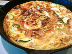 Tortilla de calabac&iacute;n al horno