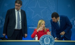 Giorgetti, Salvini e Meloni