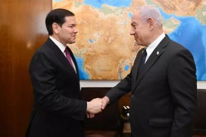  Marco Rubio con Benjamin Netanyahu en Jerusal&eacute;n 