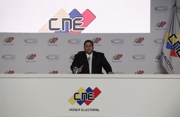 Luis Emilio Rond&oacute;n, rector del Consejo Nacional Electoral de Venezuela (CNE)